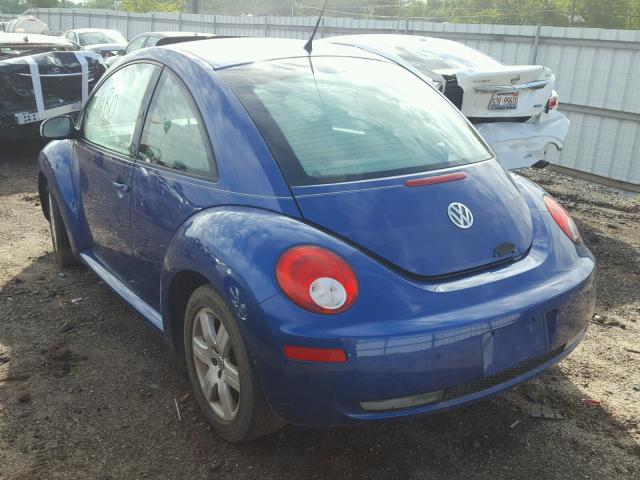 3VWRW31C57M506380 - 2007 VOLKSWAGEN NEW BEETLE 蓝色 照片 3
