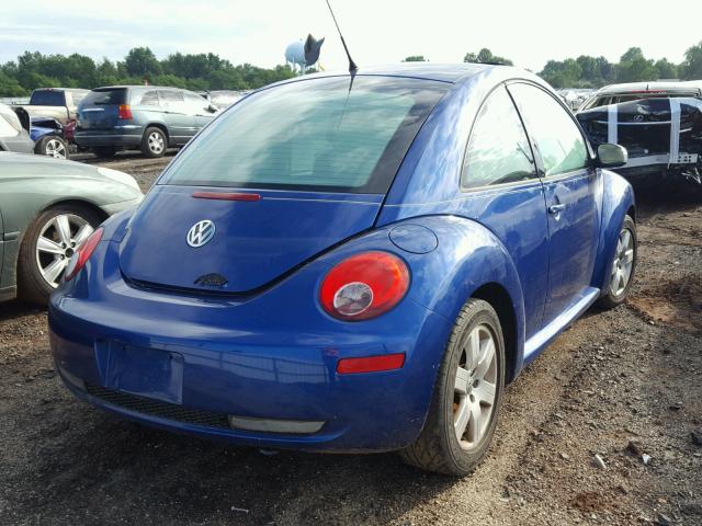 3VWRW31C57M506380 - 2007 VOLKSWAGEN NEW BEETLE BLUE photo 4