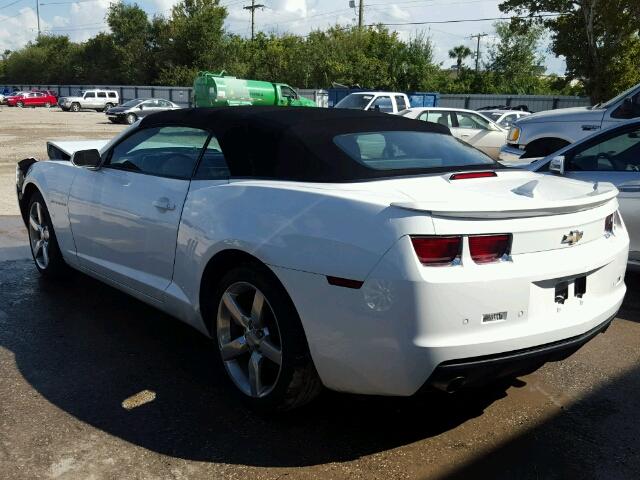 2G1FC3D37C9208600 - 2012 CHEVROLET CAMARO WHITE photo 3