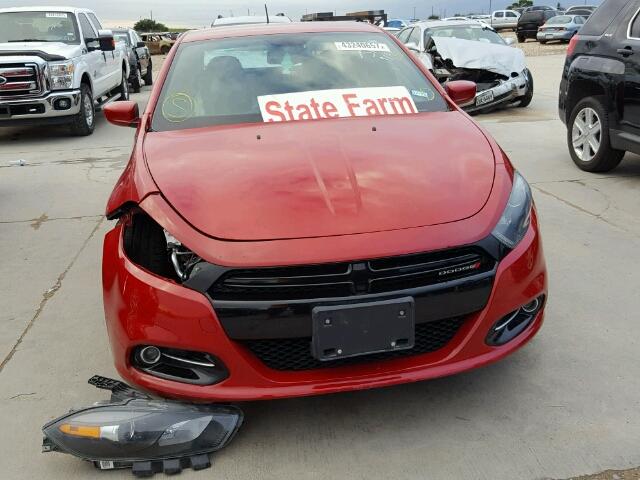 1C3CDFBB2ED675212 - 2014 DODGE DART SXT RED photo 9