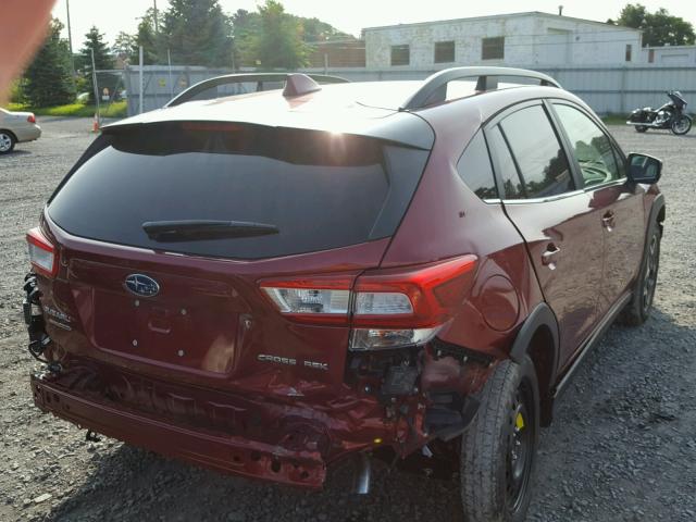 JF2GTAMC6JH337597 - 2018 SUBARU CROSSTREK RED photo 4