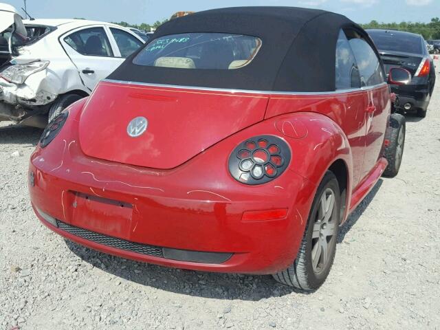 3VWRF31Y56M305623 - 2006 VOLKSWAGEN NEW BEETLE Qırmızı foto 4