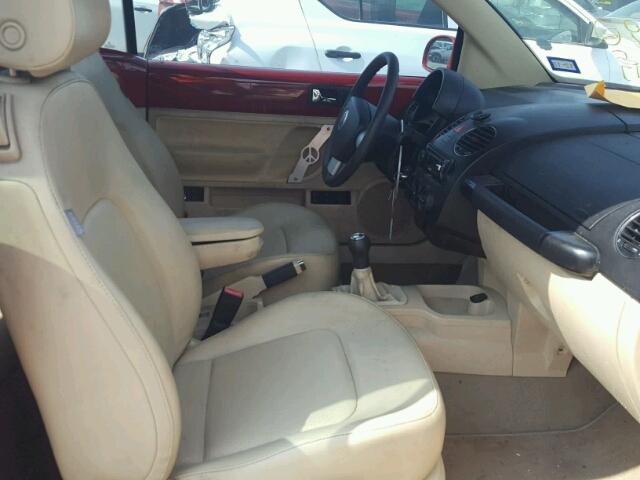 3VWRF31Y56M305623 - 2006 VOLKSWAGEN NEW BEETLE Qırmızı foto 5