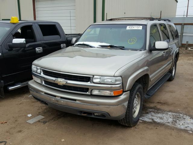 3GNFK16T21G201382 - 2001 CHEVROLET SUBURBAN BROWN photo 2