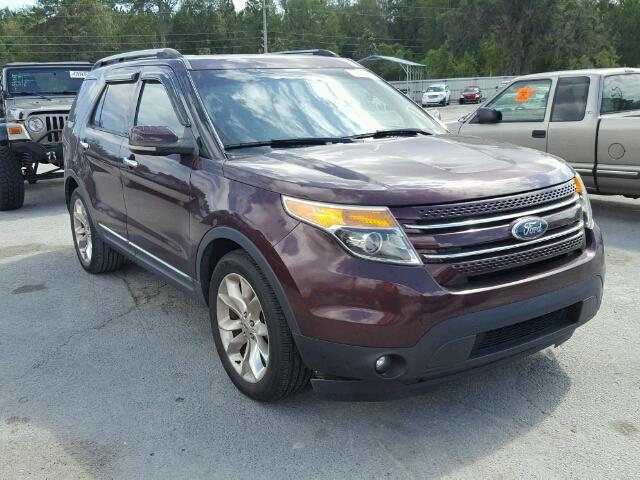 1FMHK7F8XBGA08969 - 2011 FORD EXPLORER RED photo 1