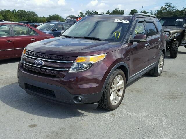 1FMHK7F8XBGA08969 - 2011 FORD EXPLORER RED photo 2