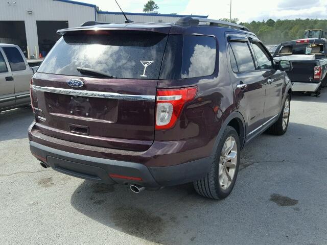 1FMHK7F8XBGA08969 - 2011 FORD EXPLORER RED photo 4