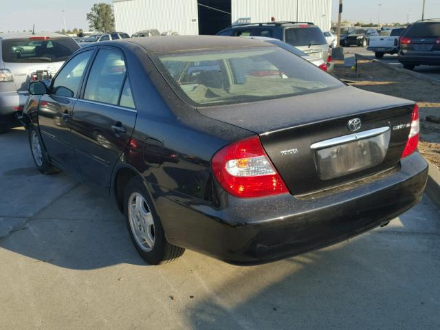 4T1BF30K32U024374 - 2002 TOYOTA CAMRY LE შავი ფოტო 3