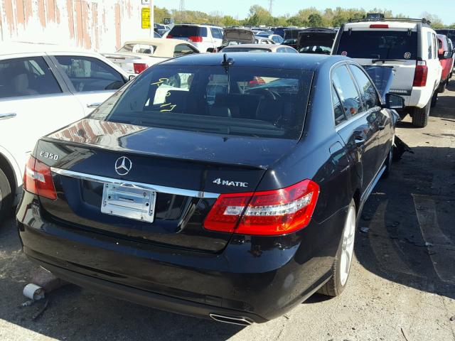 WDDHF8JB8DA718045 - 2013 MERCEDES-BENZ E 350 4MAT BLACK photo 4