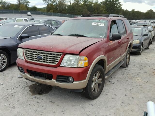 1FMDU64K75UB15341 - 2005 FORD EXPLORER E MAROON photo 2