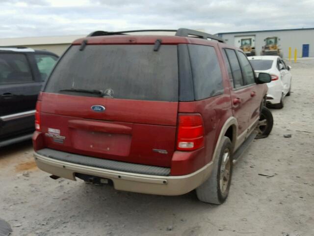 1FMDU64K75UB15341 - 2005 FORD EXPLORER E MAROON photo 4