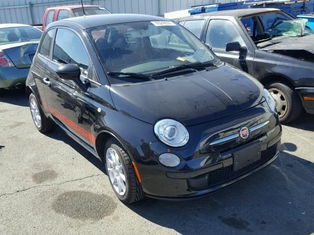 3C3CFFAR5CT386163 - 2012 FIAT 500 POP BLACK photo 1