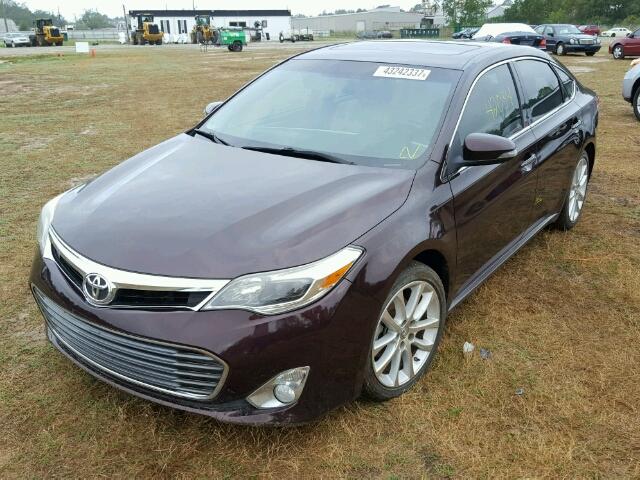 4T1BK1EB0DU031441 - 2013 TOYOTA AVALON MAROON photo 2