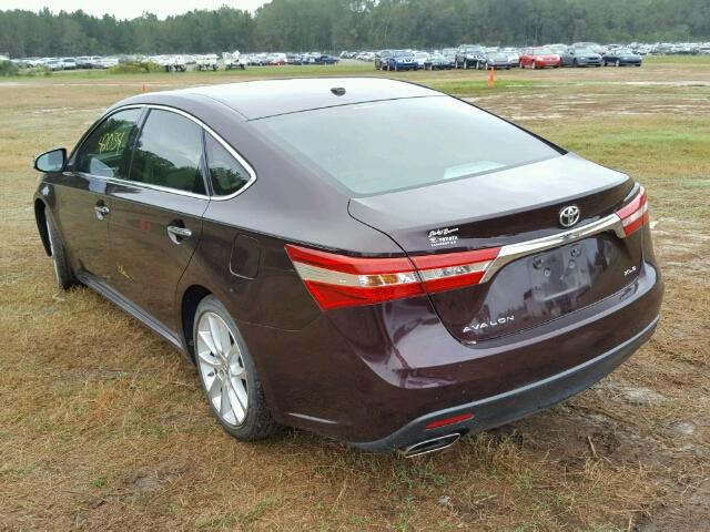 4T1BK1EB0DU031441 - 2013 TOYOTA AVALON MAROON photo 3