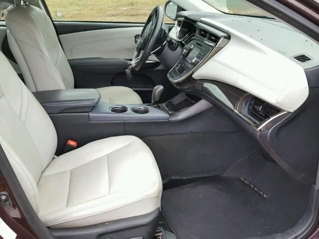 4T1BK1EB0DU031441 - 2013 TOYOTA AVALON MAROON photo 5