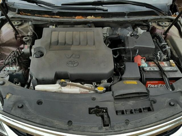 4T1BK1EB0DU031441 - 2013 TOYOTA AVALON MAROON photo 7