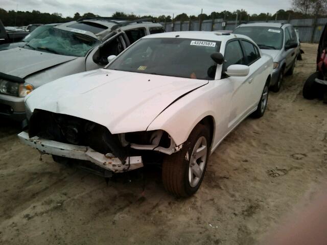 2B3CL1CT0BH550735 - 2011 DODGE CHARGER PO WHITE photo 2