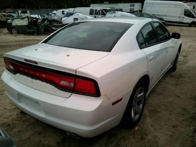 2B3CL1CT0BH550735 - 2011 DODGE CHARGER PO WHITE photo 4