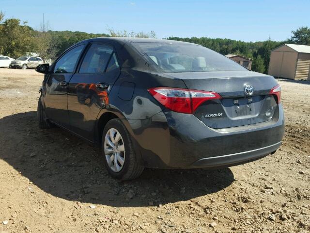 5YFBURHE8FP265281 - 2015 TOYOTA COROLLA L BLACK photo 3