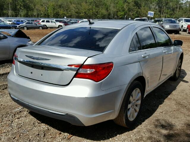 1C3CCBBB4CN278815 - 2012 CHRYSLER 200 TOURIN SILVER photo 4