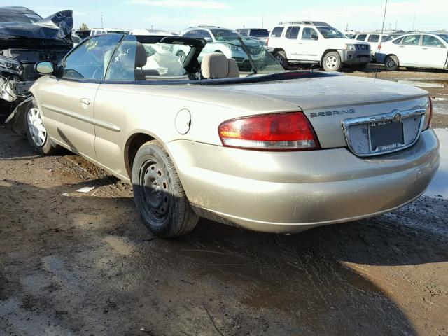 1C3EL45R44N268106 - 2004 CHRYSLER SEBRING GOLD photo 3