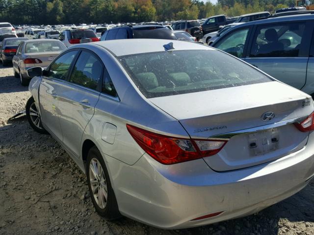 5NPEB4AC5DH621629 - 2013 HYUNDAI SONATA GLS GRAY photo 3