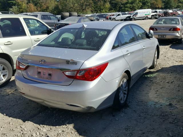 5NPEB4AC5DH621629 - 2013 HYUNDAI SONATA GLS GRAY photo 4