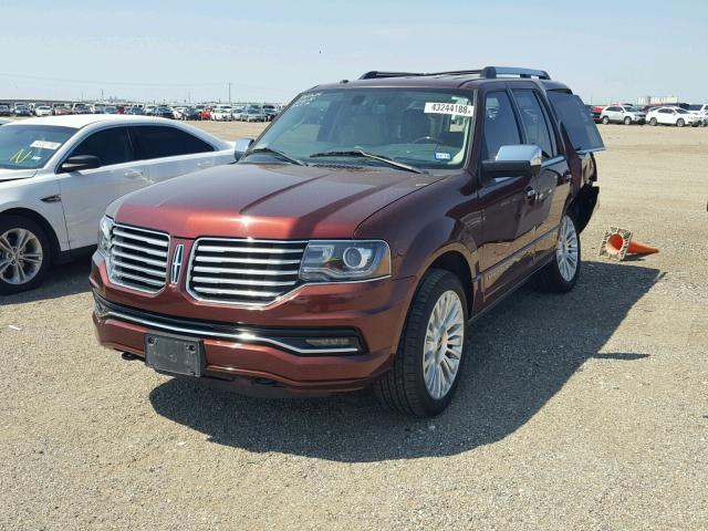 5LMJJ2JT7FEJ00607 - 2015 LINCOLN NAVIGATOR RED photo 2