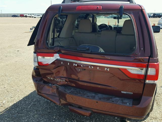 5LMJJ2JT7FEJ00607 - 2015 LINCOLN NAVIGATOR RED photo 9