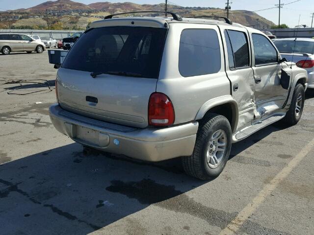 1B4HR28Z01F526793 - 2001 DODGE DURANGO GOLD photo 4