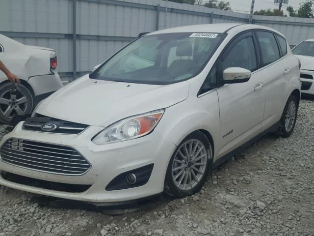 1FADP5BU0FL104009 - 2015 FORD C-MAX SEL WHITE photo 2