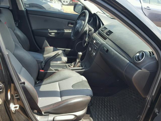 JM1BK34M981865573 - 2008 MAZDA SPEED 3 BLACK photo 5