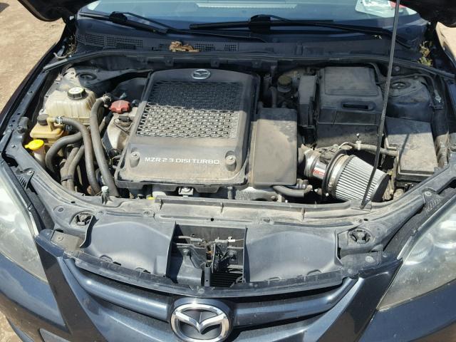 JM1BK34M981865573 - 2008 MAZDA SPEED 3 BLACK photo 7