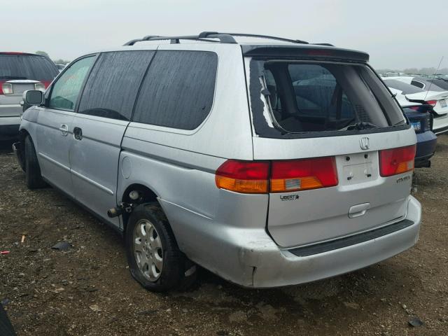 5FNRL18844B130031 - 2004 HONDA ODYSSEY EX GRAY photo 3