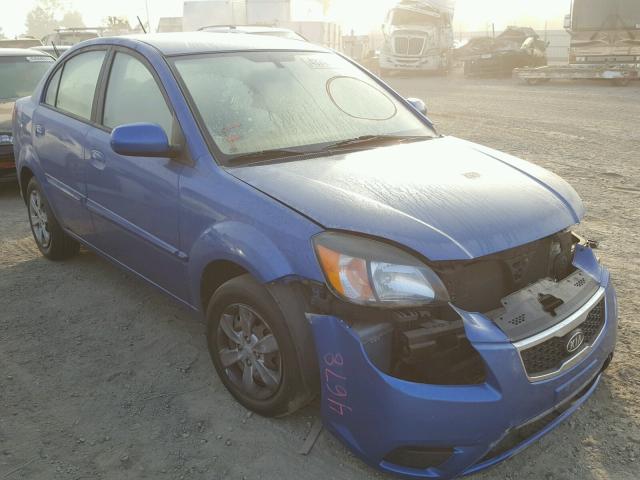 KNADH4A39A6670698 - 2010 KIA RIO LX BLUE photo 1