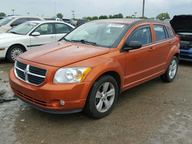 1B3CB3HA9BD107034 - 2011 DODGE CALIBER MA ORANGE photo 2