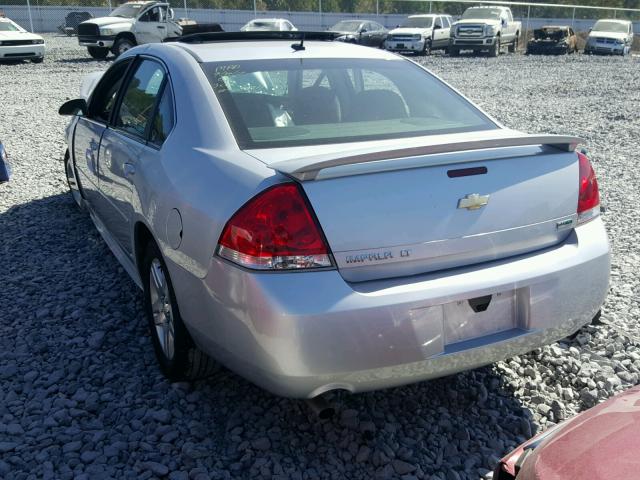 2G1WG5E30D1161036 - 2013 CHEVROLET IMPALA LT SILVER photo 3