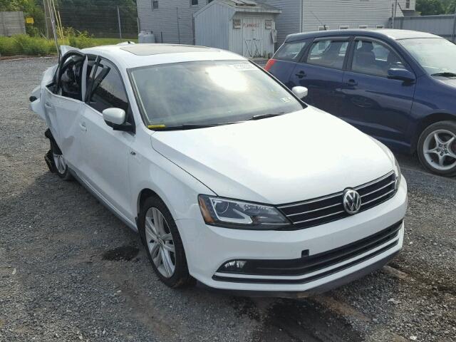 3VWL17AJ6FM405924 - 2015 VOLKSWAGEN JETTA SEL WHITE photo 1