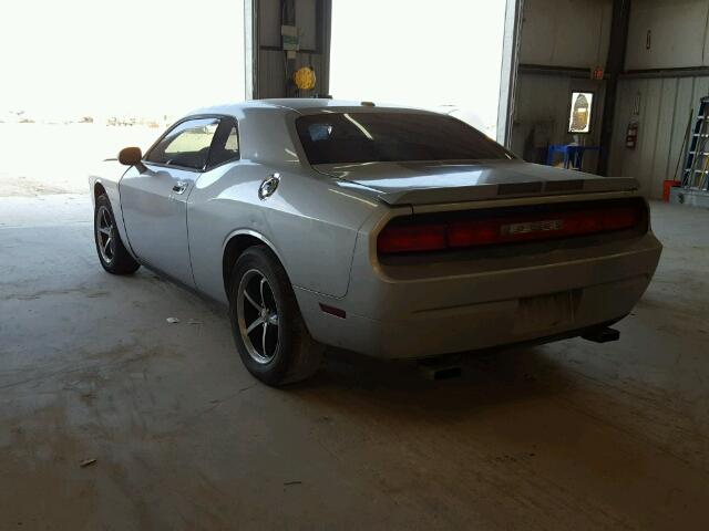 2B3CJ4DV9AH154924 - 2010 DODGE CHALLENGER SILVER photo 3