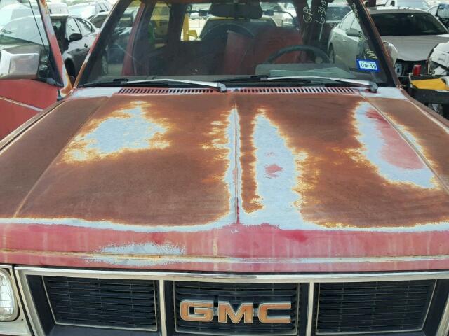 1GKCT18Z6K8508527 - 1989 GMC S15 JIMMY RED photo 7