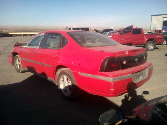 2G1WF52E349161719 - 2004 CHEVROLET IMPALA RED photo 3