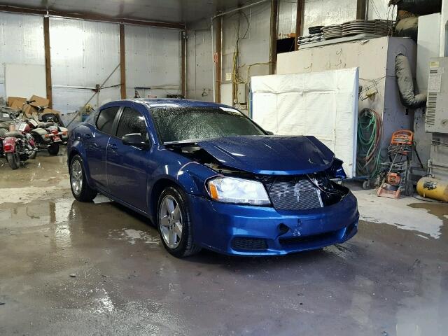 1C3CDZAB7DN531117 - 2013 DODGE AVENGER SE BLUE photo 1