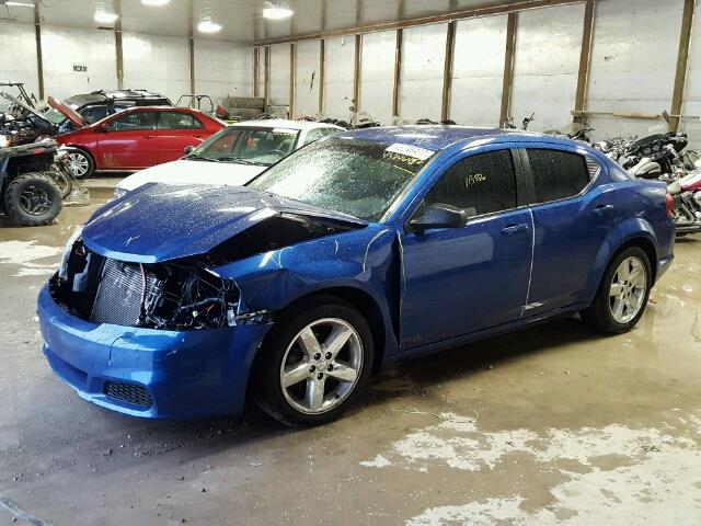 1C3CDZAB7DN531117 - 2013 DODGE AVENGER SE BLUE photo 9