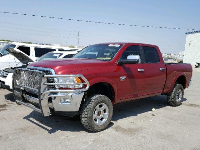 3C63D3EL9CG344875 - 2012 DODGE RAM 3500 L RED photo 2