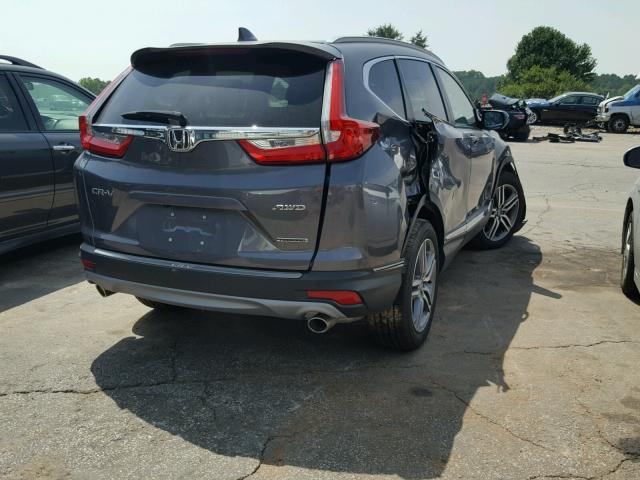 2HKRW2H96HH638434 - 2017 HONDA CR-V TOURI GRAY photo 4