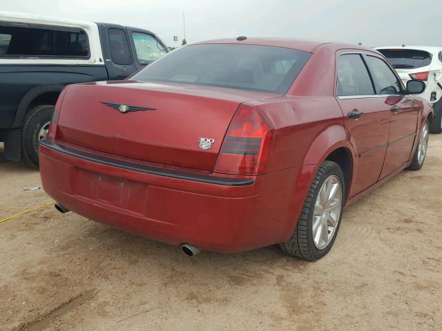 2C3KA63H97H881155 - 2007 CHRYSLER 300C RED photo 4