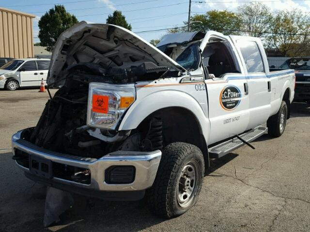 1FT7W2B67DEA96826 - 2013 FORD F250 SUPER WHITE photo 2