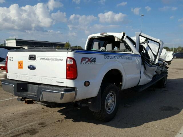 1FT7W2B67DEA96826 - 2013 FORD F250 SUPER WHITE photo 4