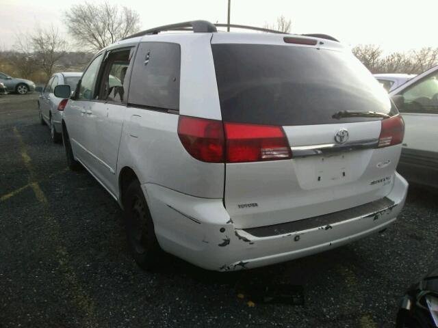 5TDZA22C75S372284 - 2005 TOYOTA SIENNA XLE WHITE photo 3