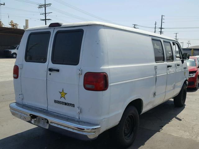 2B7HB21Y3RK135577 - 1994 DODGE RAM VAN B2 WHITE photo 4